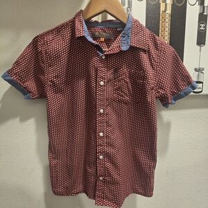 Ben Sherman Red and Blue Boys Shirt